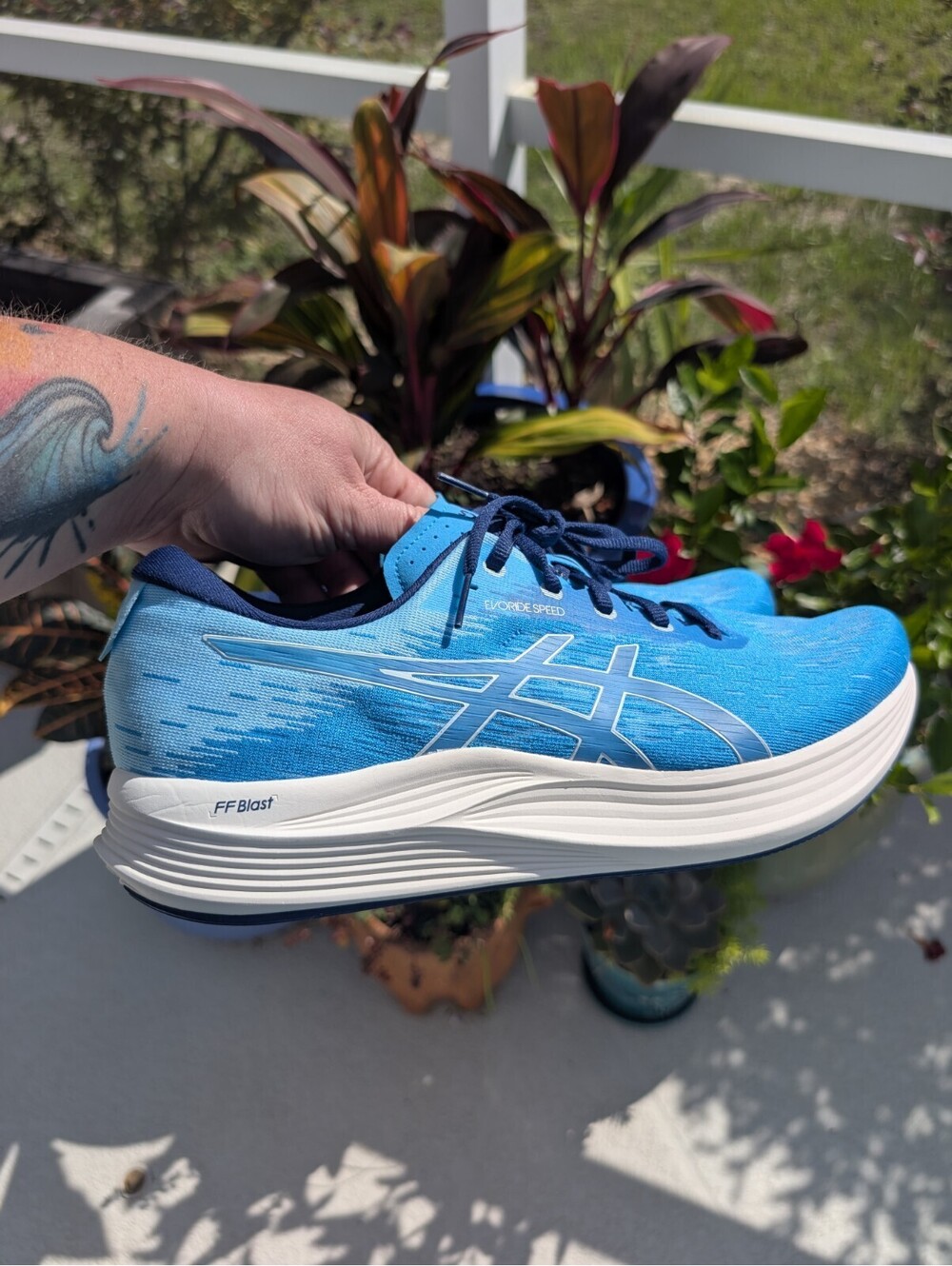 ASICS EvoRide Speed 2 Running Shoes Mens Size 11.5 Blue Expanse Walking Comfort